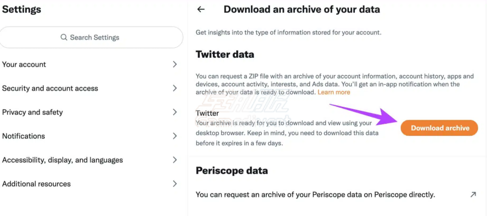 Twitter,推特,X,Twitter存档下载,推特数据备份,获取推文历史记录,推特账户数据导出,X平台数据存档,推特存档内容解析,推特存档常见问题,X怎么查看历史浏览记录,推特X首页,推特X账号购买,推特X官网,推特X如何访问