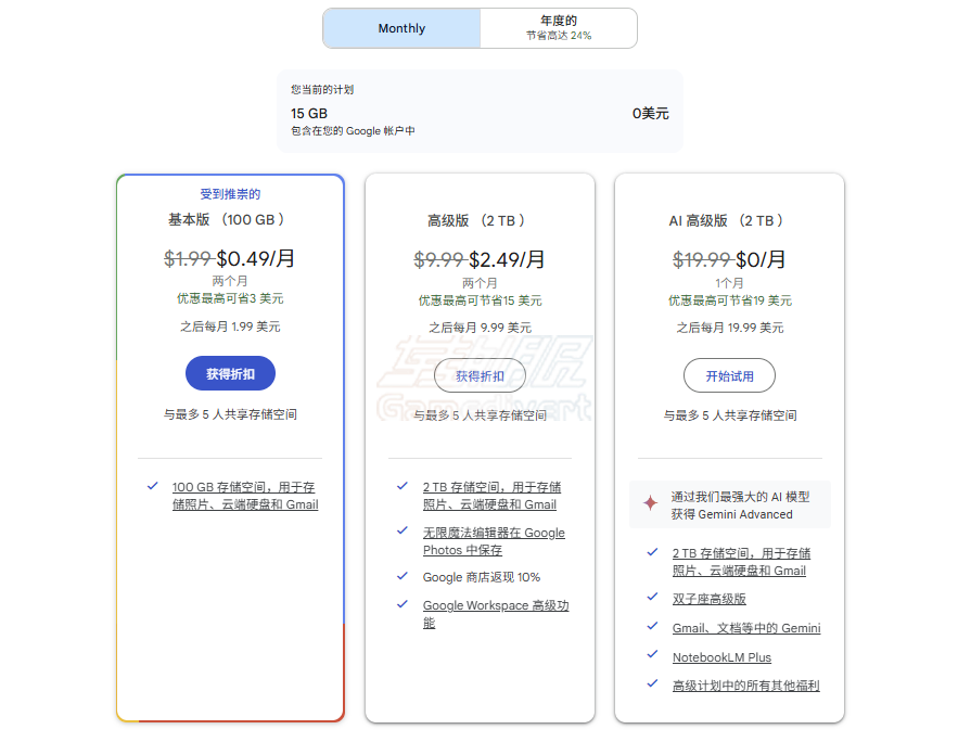 谷歌,Google,Google One,谷歌云存储,Google One订阅,Google Drive扩容,Google One会员,Google One家庭共享,Google One值得买吗,Google One教程,Google存储空间不足,Google One代订阅,Google账号购买