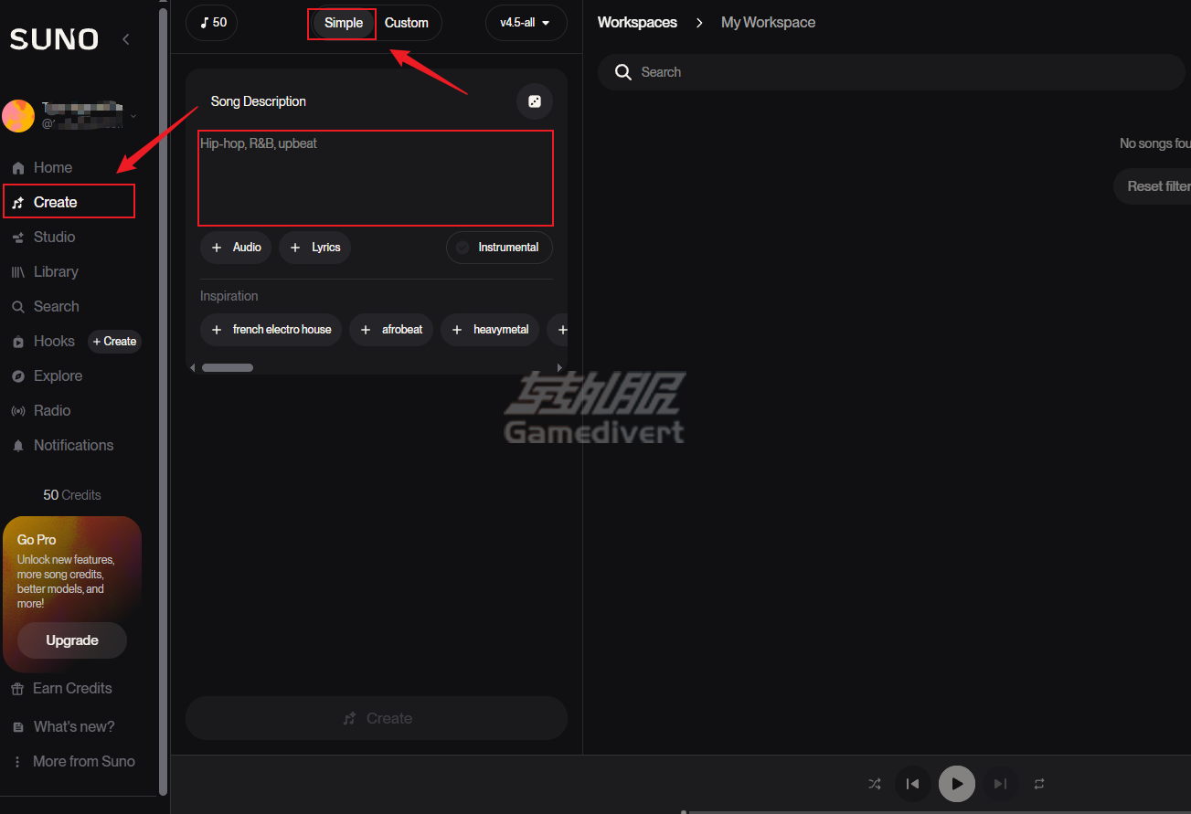 简单模式 Suno AI,Suno AI v5, Suno AI 会员订阅,Suno AI Pro会员,人工智能音乐生成, 音乐生成AI, 音乐制作工具, 音乐制作平台, Suno Studio, AI音乐创作, 音乐生成AI对比, 音乐生成AI工具, 音乐生成AI技巧, 音乐生成AI教程