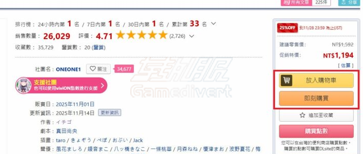 放入购物车 DLsite,DL点数充值,Bicash, DLsite官网, DLsite教程, DLsite怎么买, BitCash充值, DL点数, 日本同人游戏, ASMR音声,DLsite支付失败, 二次元资源, 汉化游戏, 日本游戏代充, BitCash教程, 购买攻略