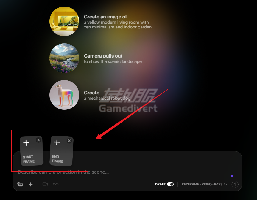 End Frame (尾帧定格) Luma,Luma AI, Luma AI教程, Dream Machine, Luma AI官网, Luma AI会员订阅,Luma Labs, AI视频生成, AI大片, 视频生成工具, Sora替代品