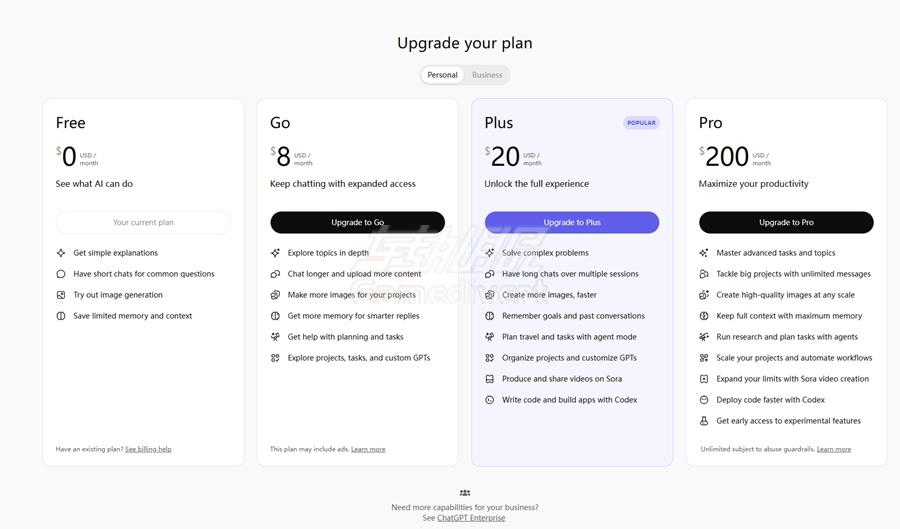 ChatGPT 定价 定价.png