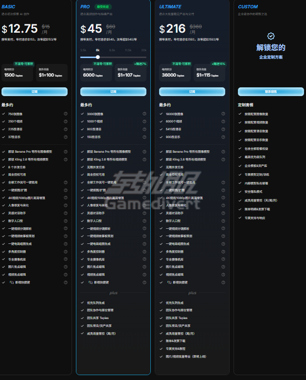 TapNow 收费 收费.png