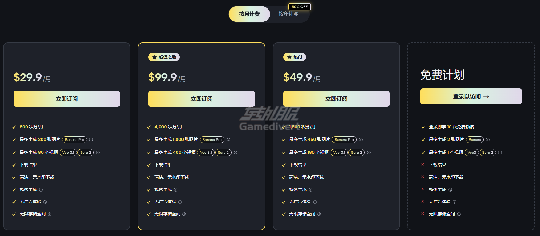 订阅方案说明 Banana,Banana Pro AI,Nano Banana, Nano Banana Pro, Gemini 3 图生图, AI绘画会员订阅, Google AI绘图工具, BananaProAI充值,电商海报AI生成, AI文字渲染修复, 写实摄影AI生成, AI艺术创作工具, Banana Pro AI账号, 智能修图AI, 创意视觉设计AI